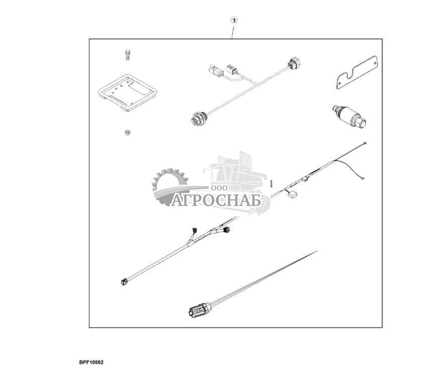 Навесное оборудование, комплект базовой станции RTK, европейское исполнение 